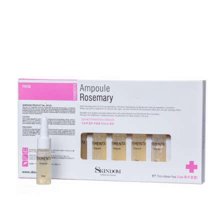 Концентрат для лица с ферментами розмарина для эластичности кожи (Fermenta Ampoules Rosemary), 7 шт